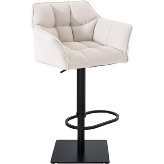 Clp Clp - Taburete De Bar Tapizado Damaso Blanco Negro