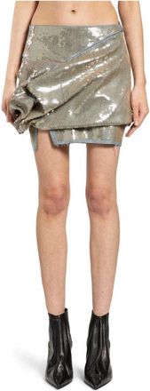 Rick Owens Short Skirts - Dames - Korte rokken - Blauw - M - Rokken