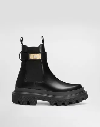 【関税＆送料込み】Dolce & Gabbana Boots Dolce & Gabbana Leather Super King High-Top Sneakers