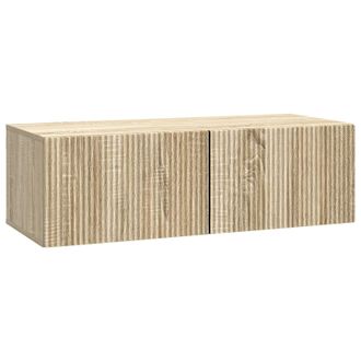 vidaXL Mueble Para Tv De Pared Roble Sonoma 98 X 41 X 30 Cm Vidaxl