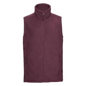 Russell Athletic Russell Heren Fleece Outdoor Gilet (Bourgondi&euml;)