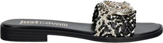 Just Cavalli Pool Slides - Dames - Sandalen - Zwart - 39 EU - Schoenen
