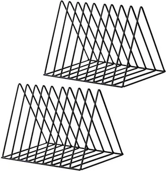 OEM Revisteros De Hierro, Estantes De Almacenamiento Triangulares Multifuncionales Para Oficinas Y Bibliotecas (negro)