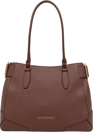 Love Moschino Tote Bag - Dames - Shoppers - Bruin - ONE Size - Leer - Tassen
