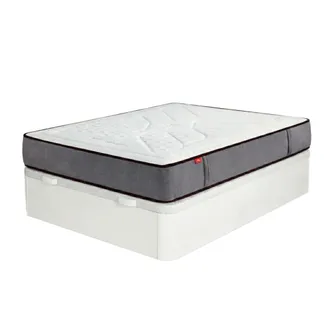 Colch&oacute;n Morfeo MONTAJE INCLUIDO - Pack Canap&eacute; Blanco + Colch&oacute;n Morfeo Hybrid 105x190