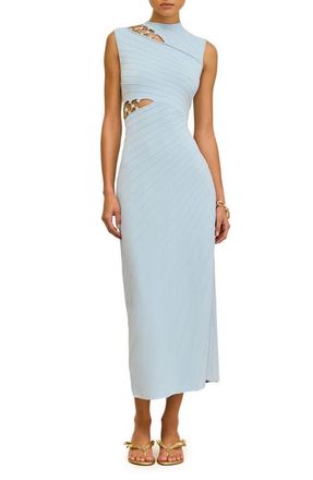 Cult Gaia Niki Cutout Sleeveless Dress in Coastal at Nordstrom, Size Medium