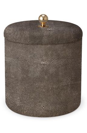 Aerin Shagreen Ice Bucket in Chocolate at Nordstrom