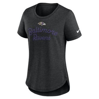 Nike Baltimore Ravens Script Nike Womens NFL T-Shirt in Black | NKMV00H8G-EVH