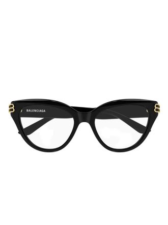 Balenciaga logo cat-eye glasses - Nero