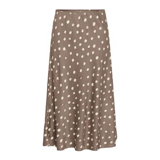 Inwear Faldas Midi - Skirts - Mujer - Marr&oacute;n - 2XL