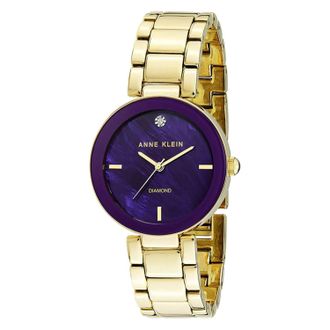 Anne Klein Womens New York Purple Dial Watch