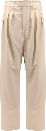 Christophe Lemaire Pleated Tailored Wool Blend Trouser-Donna