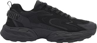 Plein Sport Pulse X Sneakers - unisex - Hardloopschoenen - Zwart - 43 EU - Leer - Fitness