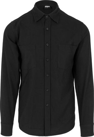 Urban Classics Heren geruit Flannel Shirt (Zwart)