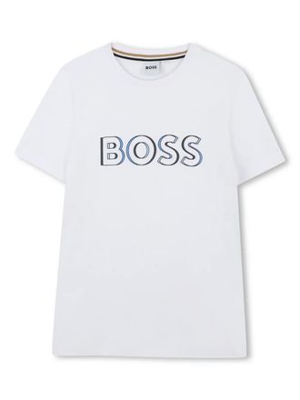 BOSS Kidswear short-sleeve T-shirt - kids - Cotton - 14 - White