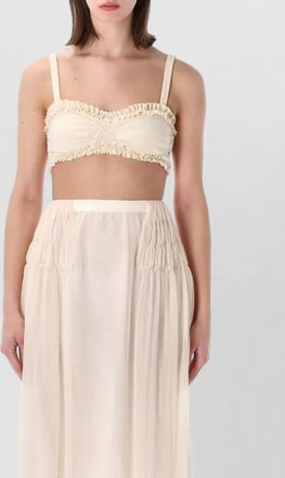 Dries Van Noten carly bra dress ruched ruffle sheer