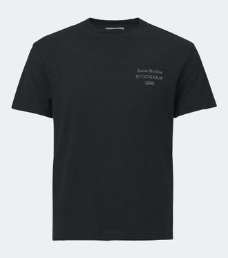 Acne Studios T-shirt in jersey di misto cotone con stampa