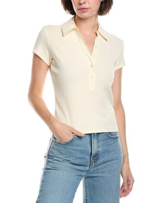 7 For All Mankind Henley Polo Shirt