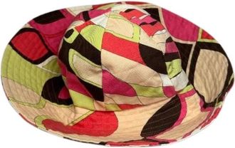 Emilio Pucci Pre-owned Accessories, female, Multicolor, Size: ONE SIZE Pre-owned Viscose Hat