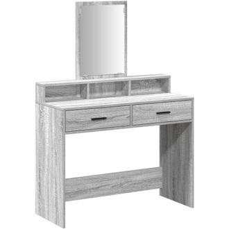 vidaXL Vidaxl - Dressing Table Grey Sonoma 100 x 41 x 140 cm Engineered wood