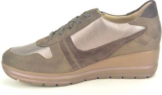 Mephisto Bronze Taupe Spie Z Sneakers - Dames - Sneakers - Beige - 35 1/2 EU - Schoenen