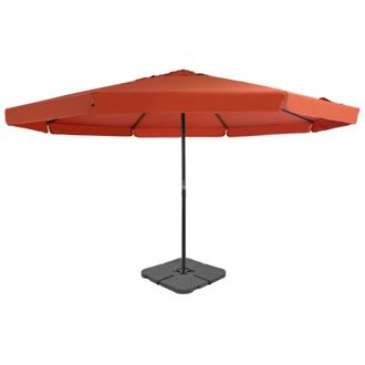 vidaXL Vidaxl - Sombrilla De Jard&iacute;n Con Base Port&aacute;til Terracota