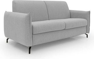 Divani.Store Divani.store - Scarlet Sof&aacute; Cama Convertible En Tejido Mixto De Algod&oacute;n Impermeable 215 Cm (mat.160x197) Gris