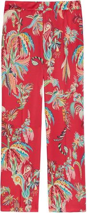 Etro Printed Flared-leg Satin Trousers - Multicoloured - 46 (UK14 / L)