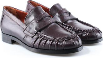 Mjus Geplooid leren loafers