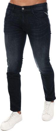 Replay Mens Slim Fit Jeans in Dark Blue - Size 38W/34L