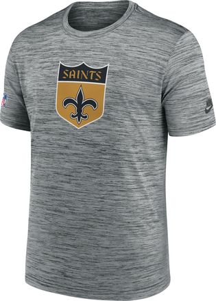 Nike New Orleans Saints Sideline Velocity Nike Mens Dri-FIT NFL T-Shirt in Grey | 02ER06GQ7W-EJ0