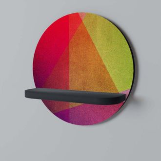 OEM Vivid Geometry Estante Redondo Negro