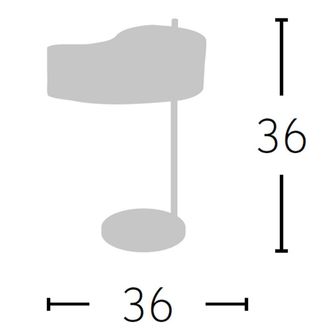 Fabrilamp Sobremesa Ying-yang Topo 1xe14 (36x36)