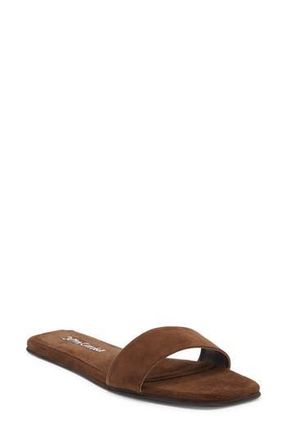 Jeffrey Campbell Dylanz Slide Sandal in Brown Suede at Nordstrom Rack, Size 10