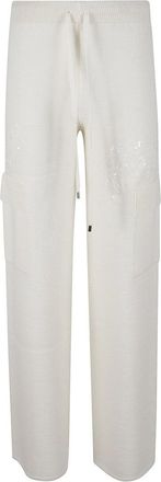 Ermanno Scervino Wide-Leg Cropped Trousers With High Elastic Waistband