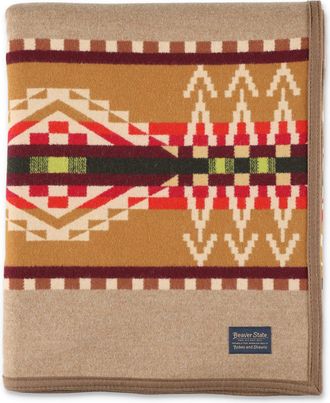 Pendleton Multicolor Jacquard Wool Blanket