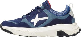 W6YZ Hombre, Zapatos, Azul, Talla: 44 EU