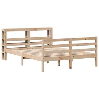 Berkfield Home Beautiful Bed Frame without Mattress 120x190 cm Small Double Soli in Light Tan