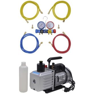 vidaXL Vidaxl - Bomba De Vac&iacute;o 100 L/min Man&oacute;metros De 4 V&iacute;as Kit Herramientas