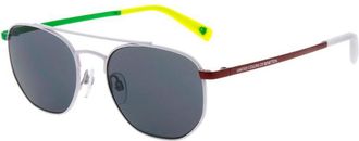 Benetton 7014 800 Mens Sunglasses White Size 54