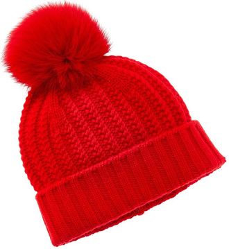 Sofiacashmere Sofiacashmere Textured Cable Cashmere Hat