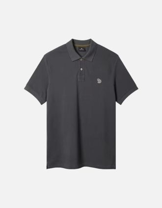 Paul Smith Mens PS Paul Smith Reg Fit Zebra Polo Shirt - Black - Size: 38