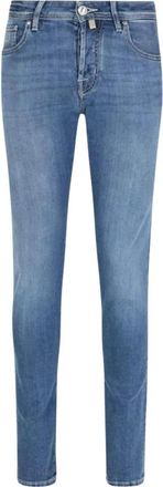 Jacob Cohen Pant 5 Pkt Super Slim Fit Nick - Heren - Slim Fit Jeans - Blauw - W38 - Leer - Jeans