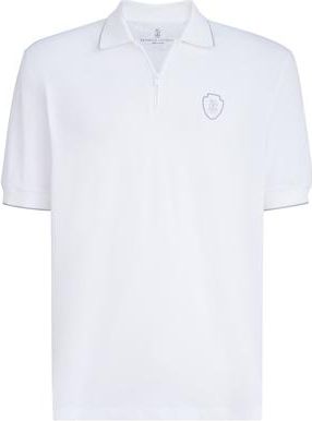 Brunello Cucinelli Piqu&eacute; polo shirt in White at Nordstrom, Size Xxx-Large Eu