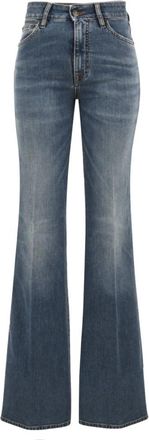 Cycle Flaire High Rise Flared Medium Vintage Jeans - Dames - Flared Jeans - Blauw - W30 - Katoen - Jeans