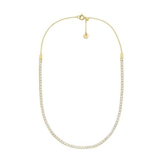 Michael Kors Brilliance Ketting - Dames - Accessoires - Geel - Maat: ONE Size Zijde