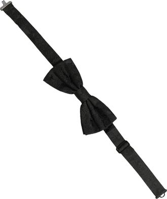 Dolce & Gabbana Silk Bow Tie - Black