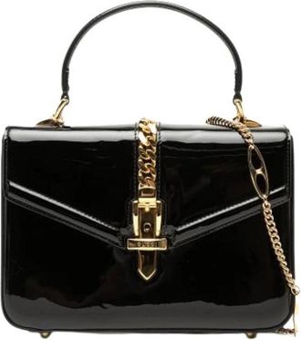 Gucci Pre-owned Sylvie 1969 - Dames - Vintage Handtas - Zwart - ONE Size - Leer - Vintage