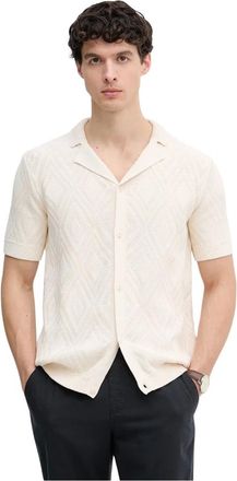 Joop Overhemden, Heren, Beige, S, Katoen, Diamor Cardigan