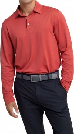 Southern Tide Belfair Performance Polo In Mineral Red
